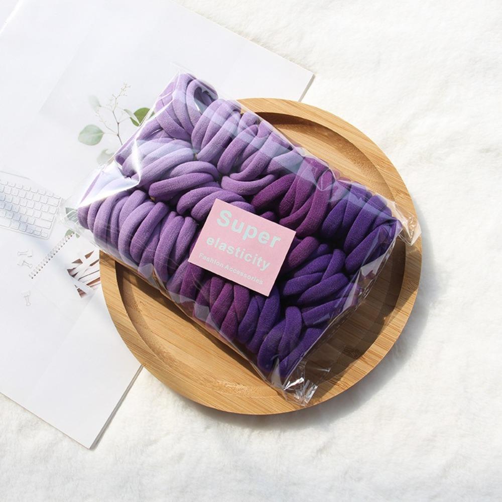 100Pcs/Set Hair Ring Elastic Rubber Bands Korean Style Hair Rope Set Women Ponytail Holders  Ladies