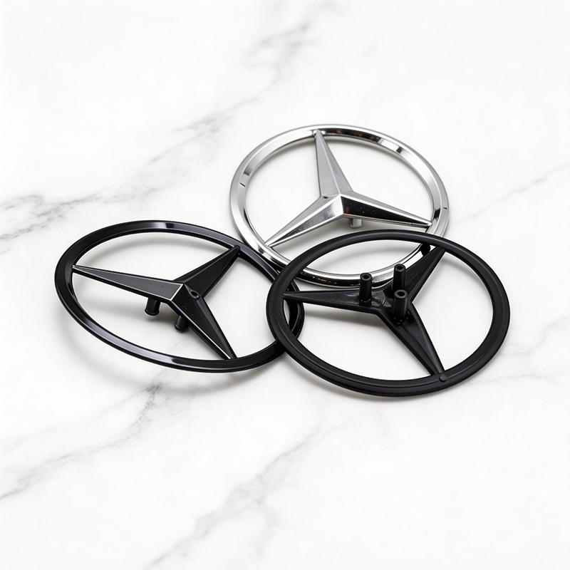 BTY4  Car 3D ABS Rear Trunk Emblem Badge For Mercedes Benz W205 W213 W167 W166 W177 Auto Exterior Tuning Accessories X253 W204 W212