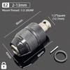 1/2"-20UNF Drill Chuck 2-13MM/1.5-10MM Quick Change 1/4" Hex Shank/SDS /1/2" Square Socket Adapter For Wrench Conversion Tools