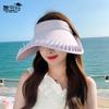 New Summer Lace Big Brim Parent-child Empty Top Hat UV Protection Hat Women's Versatile Sun Protection Visor