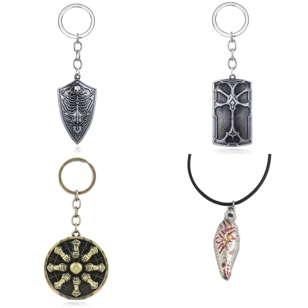 Dark Souls Shield Keychain Metal Collectible Gift For Gamers And Fans