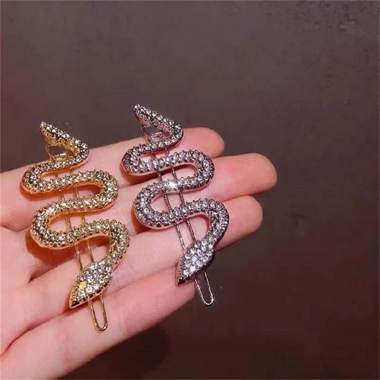 Snake Hair Accessories Hair Clip With Rhinestones And Metal Designs Prom Hair Decoration Hair Barrettes for Women Girls