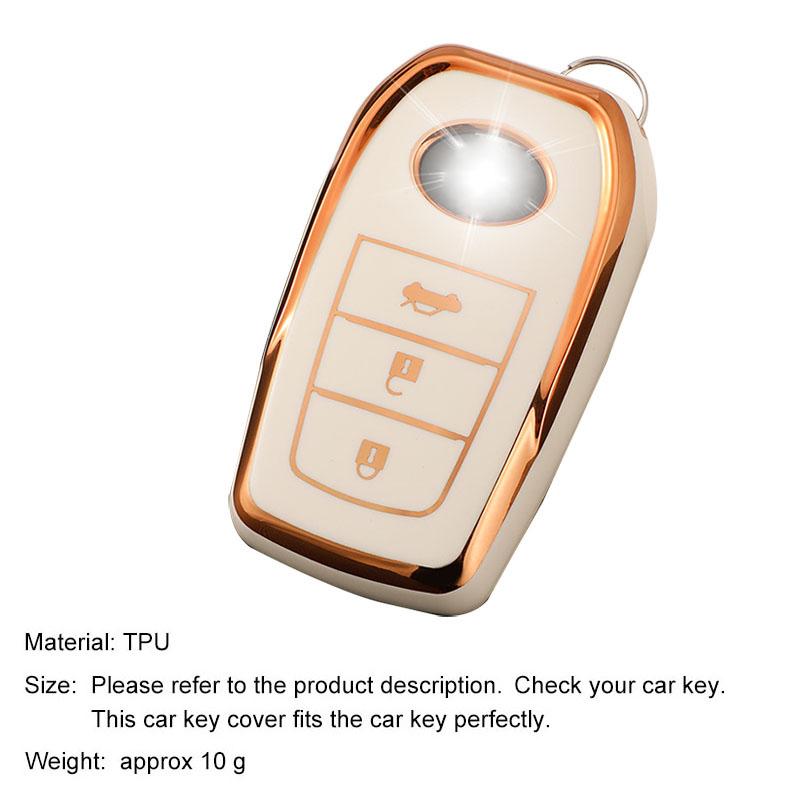 TPU Car Key Case Holder Key Cover For Toyota Hilux Fortuner Land Cruiser Prado Camry Coralla Crown RAV4 Highland LC TLK Yaris