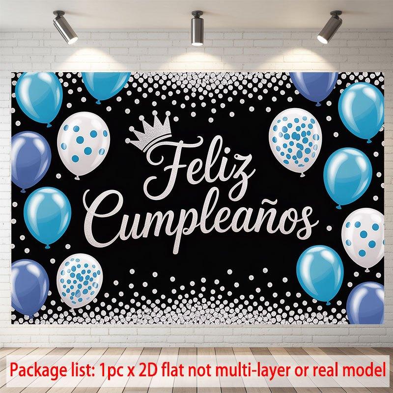 Party Backdrop Flat Feliz Cumpleaos Events Wedding Coming Ceremony Four Season Photo Booth Decor Front Door Decor Planners