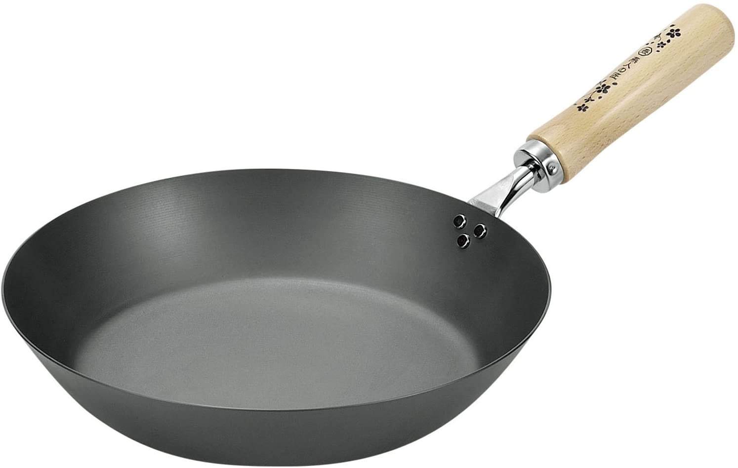 

Чугунная сковорода 26 см, изготовленная в Японии с искусным мастерством и из прочного железа, устойчивого к ржавчине, благодаря стильному дизайну с цветущей сакурой чёрный