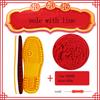 Rubber Shoe Soles for Slippers DIY Hand Knitting Slipper Anti-Slip Outsoles Winter Cotton Crochet Needles Shoes Full Sole Repair