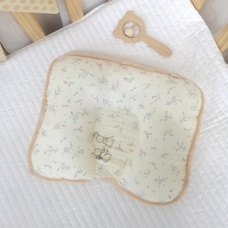 Adorable Baby Pillow - Pure Cotton, Breathable, Sweat-Absorbent Gauze for All Seasons