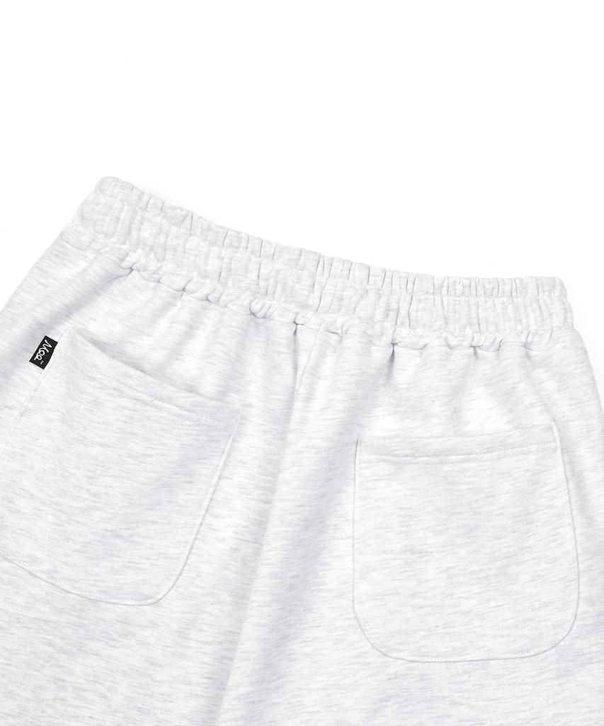 MOO Bermuda Cargo Sweatpants - Melange Grey