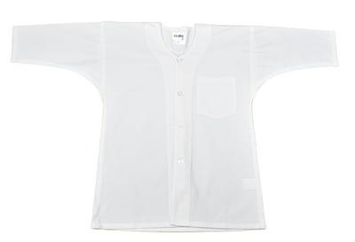 Asakusa Kimono Market Koiguchi Shirt [White] Unisex Festival Costume for Men and Women (Size L)