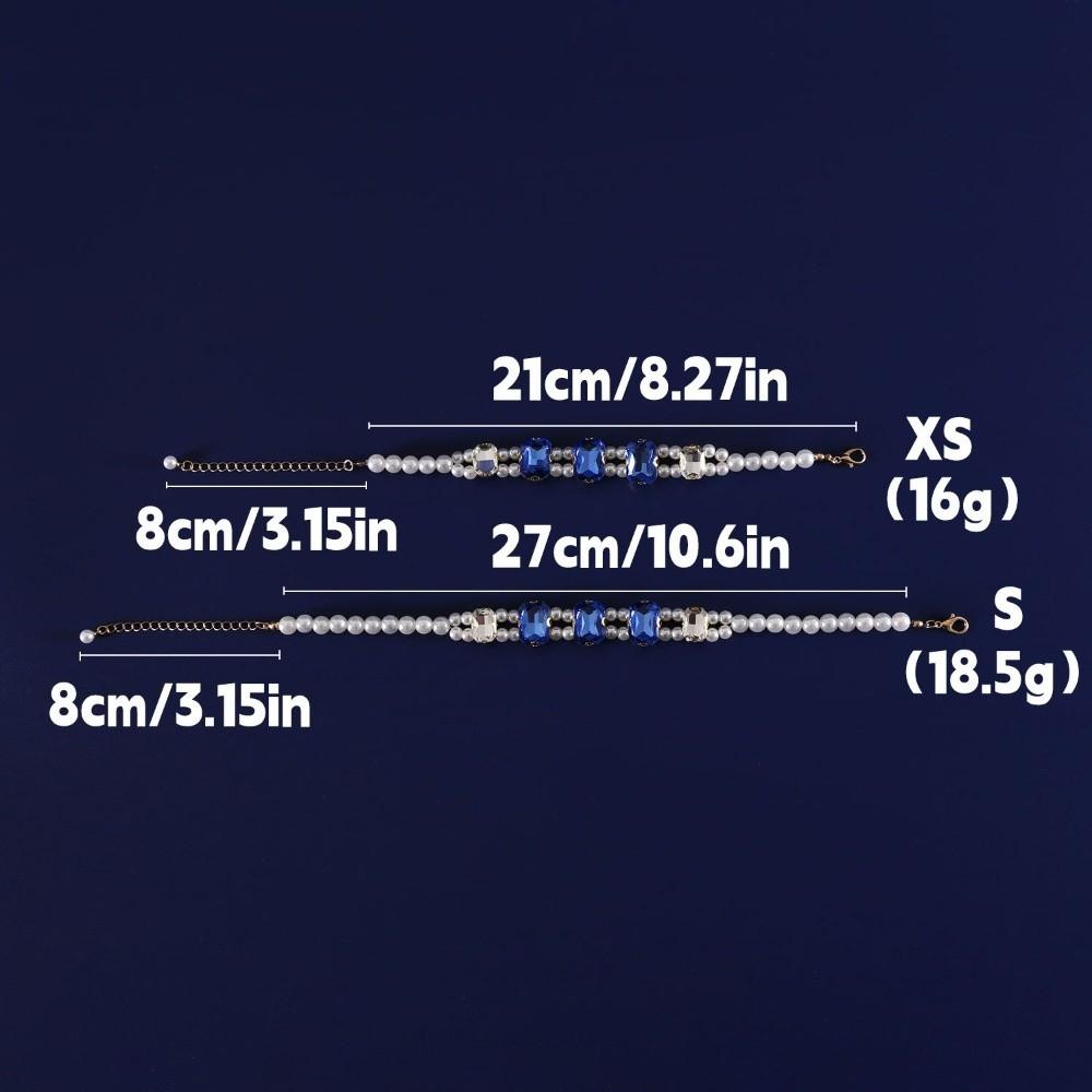 Double Layer Pet Pearl Collar Adjustable Luxury Pet Jewelry Ragdoll Cat