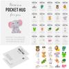 20 Sets Pocket Hug Gift Bulk Tokens Small Thank You Gifts For Colleagues With Mini Resin Animals Inspirational Pocket Hug Cards