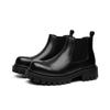 New autumn low-top cigarette boots men's thick-soled low-tube bare boots Chelsea boots elastic short boots 7371-R