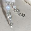 Unique Flocking Snowflake Star Phone Charm Winter Phone Jewelry Fashion Phone Ornament for Trendy Women Seeking Winter