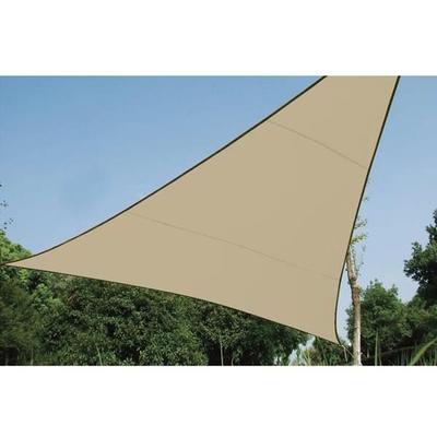 Permeable Sun Voile - Triangle 3.6 X 3.6 X 3.6m - Beige Color - Blocks 90% of Harmful UV Rays