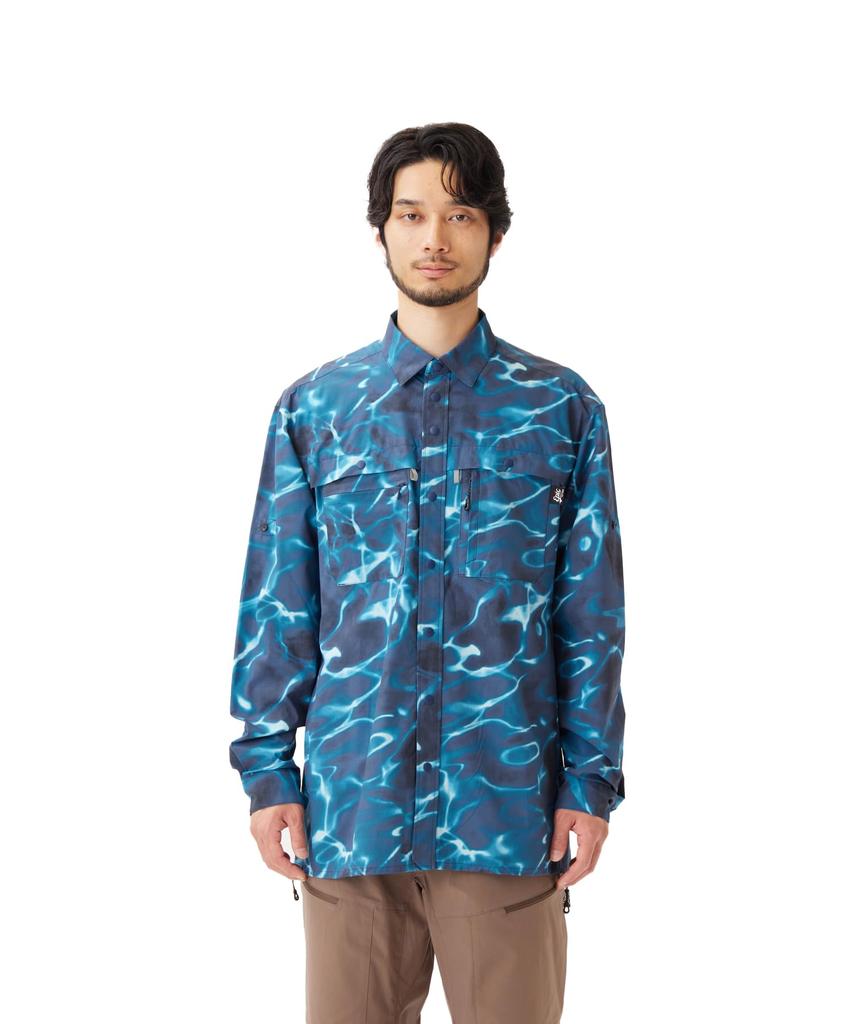 Snow Peak Wilkin Long Sleeve Shirt Long BLUE Size M EP-SH-26SU001 - Tops, Shirts, Sleeve, Men's & Women's, PT,