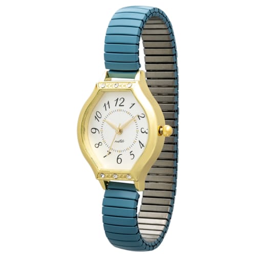 

Fieldwork Women s Analog Watch with Stainless Steel Band and Green Ankh Design (YM093-3)