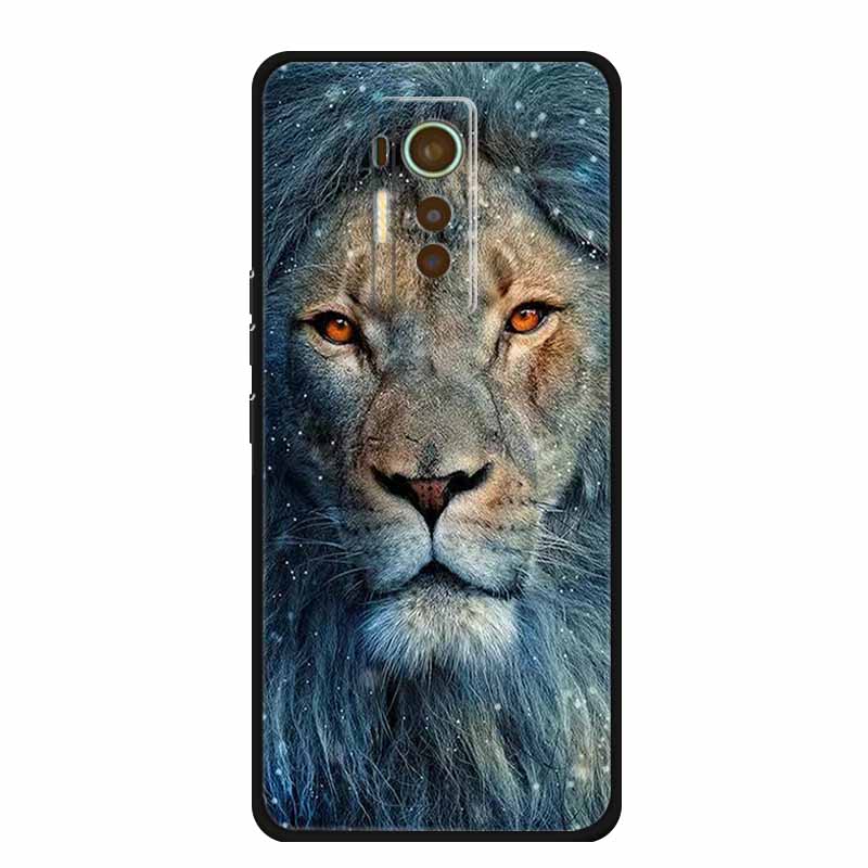 For Tecno Phantom X 2021 Case Animals TPU Silicone Soft Phone Cover Cases for PhantomX 2021 AC8 Protective Shockproof Wolf Shell