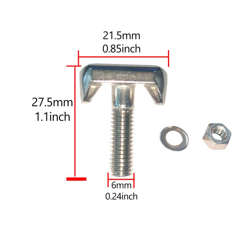 OEM #19116852 Battery Terminal Replacement 2Pcs Stainless Steel T-Bolt Connector Kit For Cadillac Chevrolet GMC Saturn Models