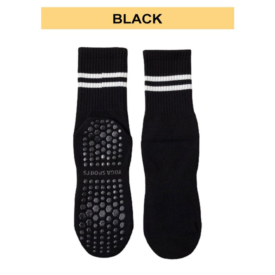 PERFECT FIT  Elastic Anti Slip Grip Bottom Yoga Socks Zumba Pilate Football Soccer Running Soft Cotton Stocking Stokin