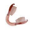 Korean Style Black Oval Banana Hair Clip - PP Plastic Vertical Hair Accessory