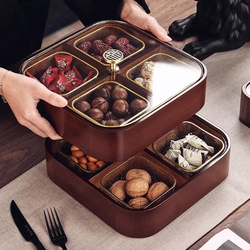 Naijiang Solid Wood Snack and Fruit Tray