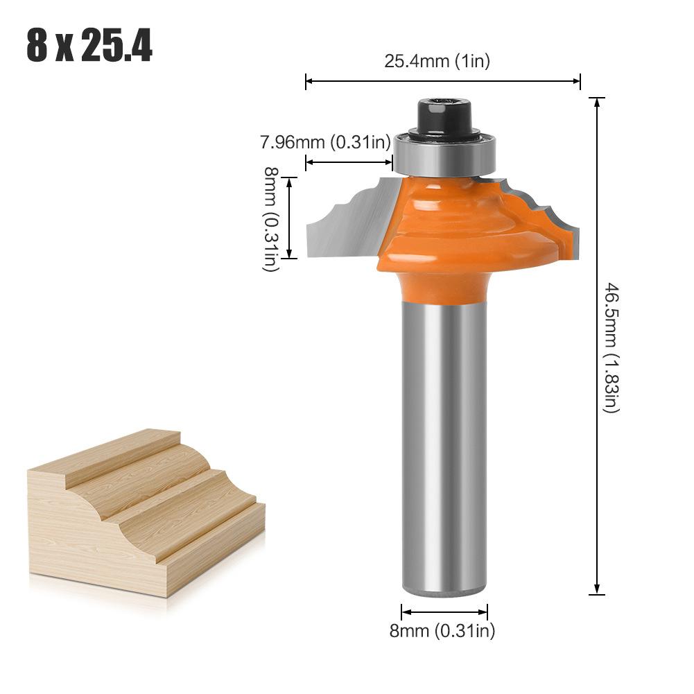 

8Mm Handle Line Cutter Lace Router Line Cutter Cabinet Door Panel Woodworking Engraving Knife Gong Knife line knife red 8X25.4