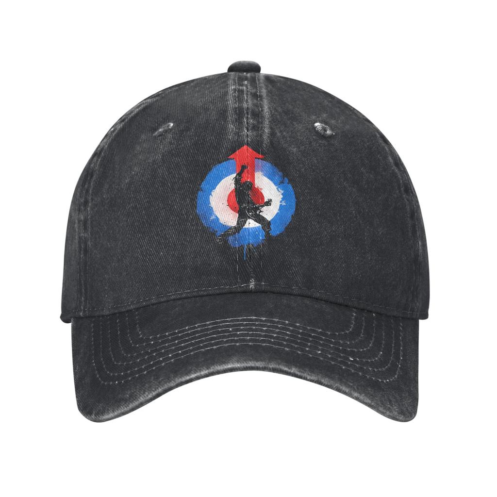 The Who Band Sun Baseball Cap  Vintage Men Adult Washed Trucker Hat Hot Sale Print Tennis Skate Baseball Caps Birthday Present