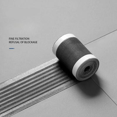 1Pc Toilet Roll Floor Drain Sticker, Self-adhesive Rectangle Can Be Cut Bathroom Hair Anti-blocking Filter, Insect-proof Floor Drain