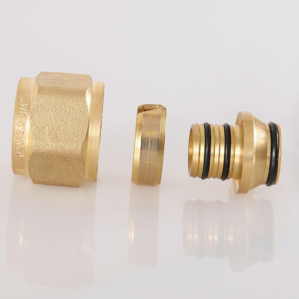 Easily Installed Brass Fittings for Efficient Underfloor For Heating Systems Compatible with Both 16 mm & 20 mm Pipe Sizes