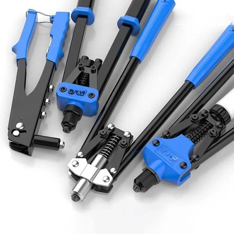 DIY Automotive Nose Piece Nut Rivets Manual Riveting Tool Hand Riveter Set Blind Gun