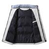 Vest Men's Autumn and Winter New Trendy Men's Stand-up Collar Splicing Thickened Warm Fleece Cotton Casual Trendy Vest Jacket