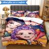 Kpop cartoon 3pcs K-pop music group Bedding set,Ideal for Bedroom, Dormitory,Including Duvet Cover And 2pcs Pillowcases,Fan gifts