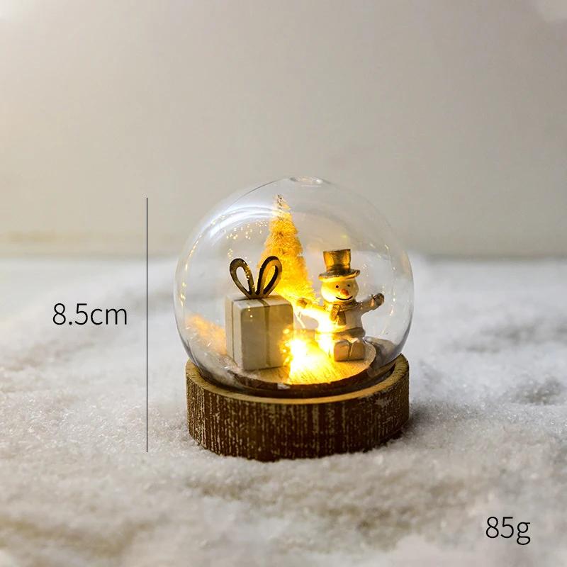 

LED Christmas Decorative Lights Transparent Ball Light Christmas Ornaments Child New Year Xmas Gift Bedroom Living Room Decor