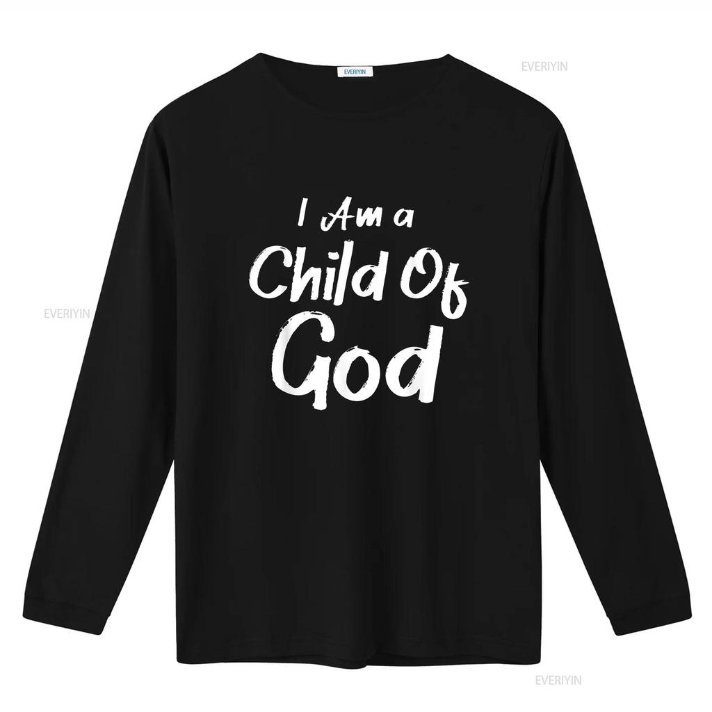 Christian I Am A Child Of God Withstand T Shirt vintage Washed homme Stretched Top For Everyday Wear Slightly Comfortable