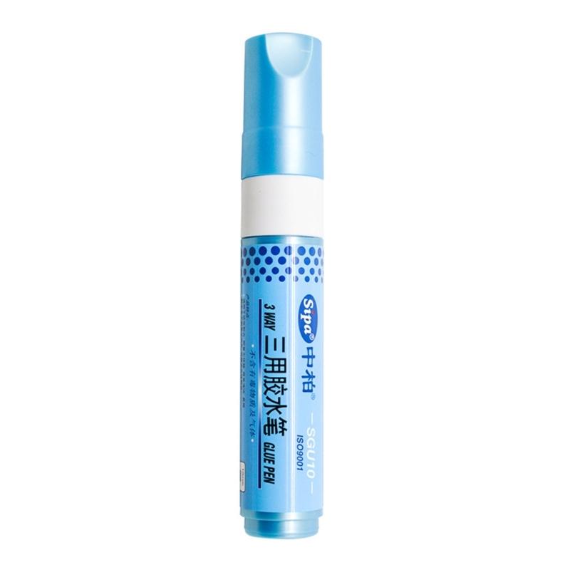 Triple Use Color Changing Solid Glue Stick Fast Dry DIY Craft Envelope Pen Style