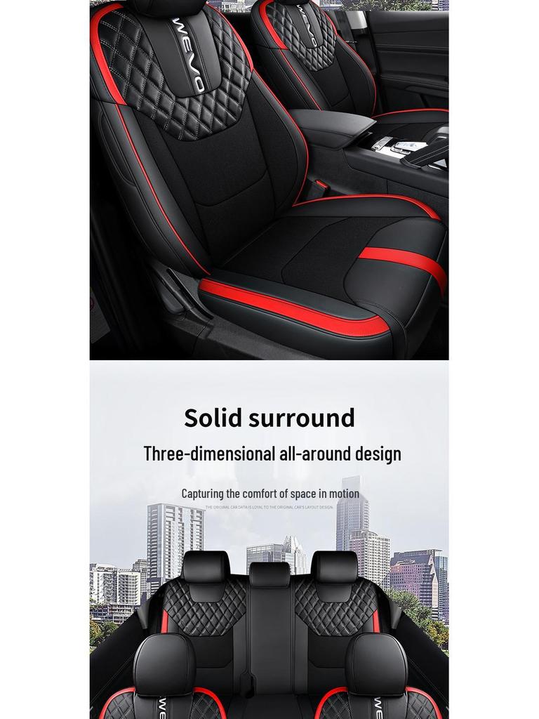 BYD Song PRO Vollumfassender 5-Sitzer Leder-Autositzbezug mit Ganzjahres-Verschleißfestem Design