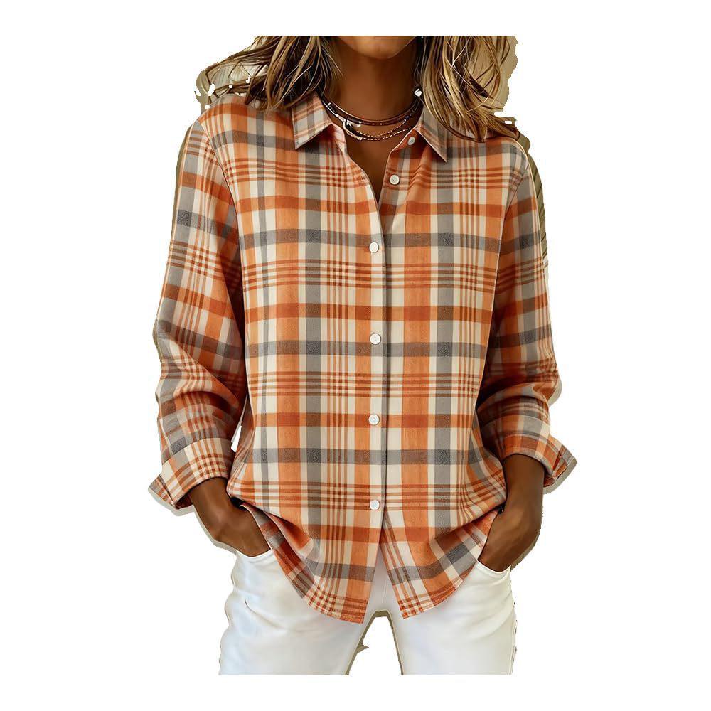 2025 TEMU 3D Print Women's Autumn Shirt - Trendy European & American Style