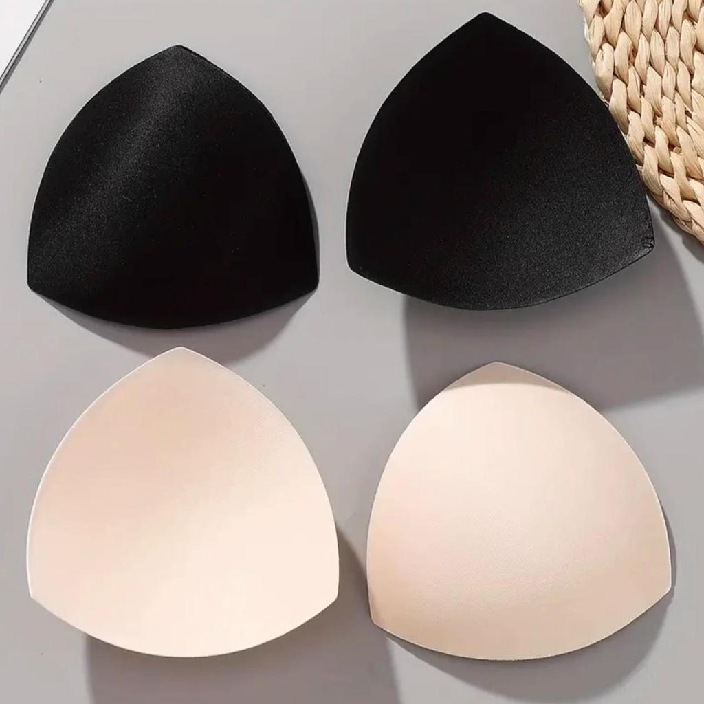 Triangle High-Density Sponge Breast Pads Strapless Bandeau Inserts for Swimsuits and Shaping Underwear.