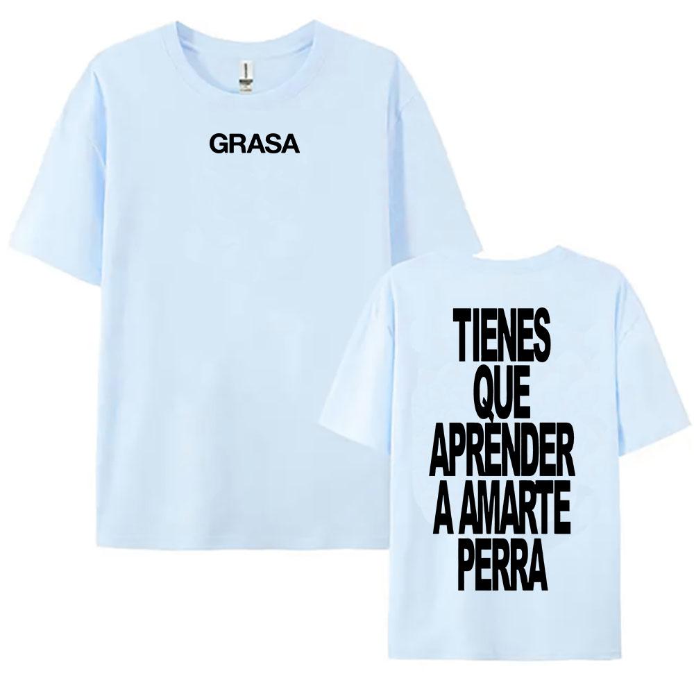 TIENES QUE APRENDER A AMARTE Tshirts SI TE DUELE CURITA Print T-shirt Nathy Peluso Singer Graphic T Shirt Cotton Tees