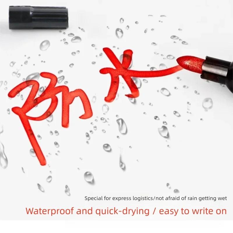 1/8/10Pcs Oil Marker Non-deletion Against Wate Quick Dry Permanent Markers for Art School Supply Black Marking Pen YQB02