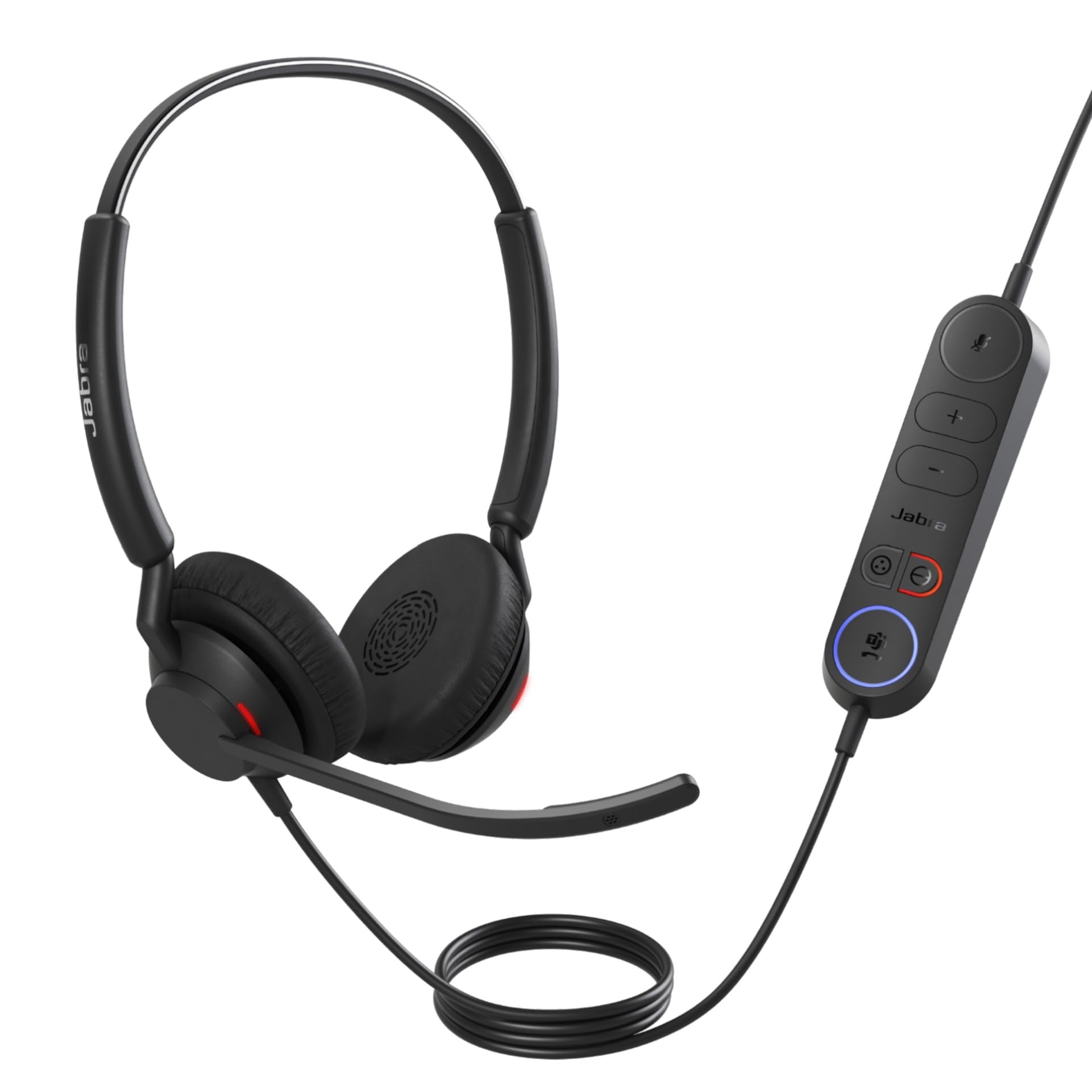 

Гарнитура Jabra Engage 40 с микрофоном с функцией шумоподавления для длительных сеансов работы в Microsoft Teams, сертифицированная [] Стереофонический/проводной контроллер USB-C, звонки, чёрный
