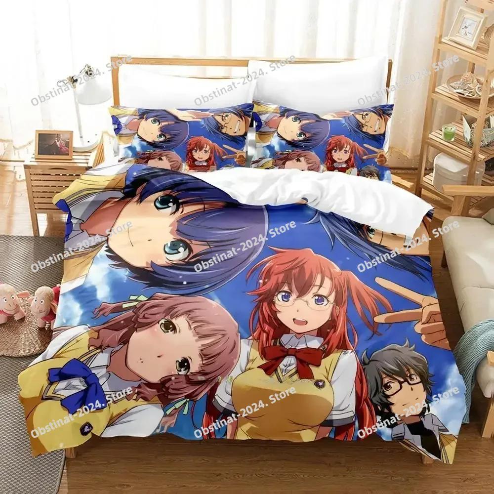 New 3d Print Anime Waiting in the Summer Bedding Set Single Twin Full Queen King Size Bed Set Adult Kid Bedroom Duvet cover Sets