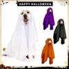 Pet Transformation Costume Breathable Dog Ghost Cape Decorative Scary Ghost Dog Cloak Soft Pet Cosplay Clothes Photo Props