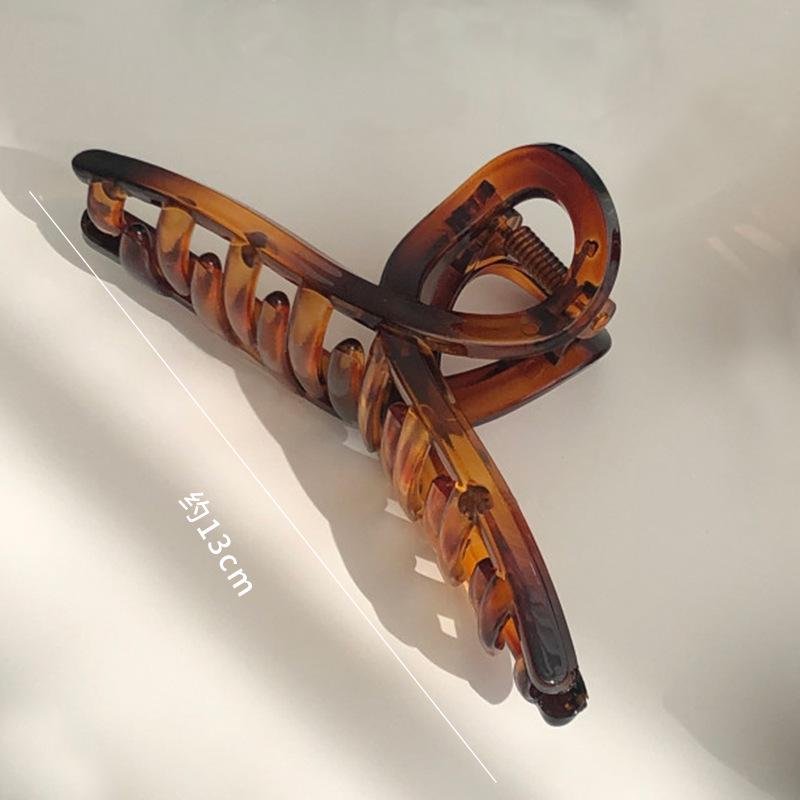 Korean Textured Jelly Color Versatile Shark Hair Clip for Styling