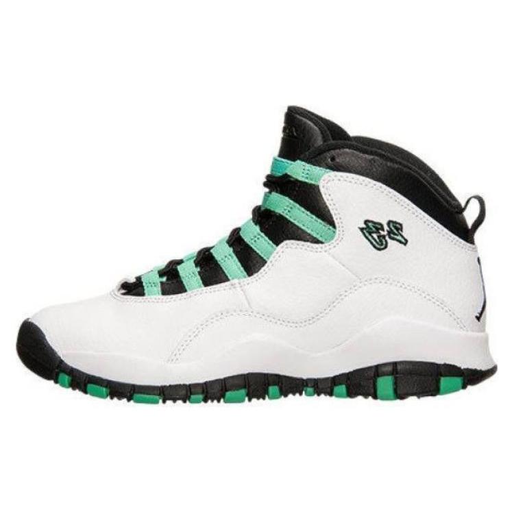 

New Jordan 10 Retro Verde GS 705180-118 37.5