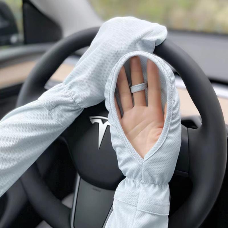 

Женские охлаждающие перчатки-рукава с защитой от УФ-лучей - Дизайн с открытыми пальцами для летнего вождения, Дышащий солнцезащитный рукав для рук с манжетой в виде лошадиного копытаМакияж Sleeve Gloves