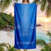 Tomcat Fashion Beach Towel: Ideal for Summer Adventures Soft, Absorbent and Quick Drying Suitable for Swimming and Bathing