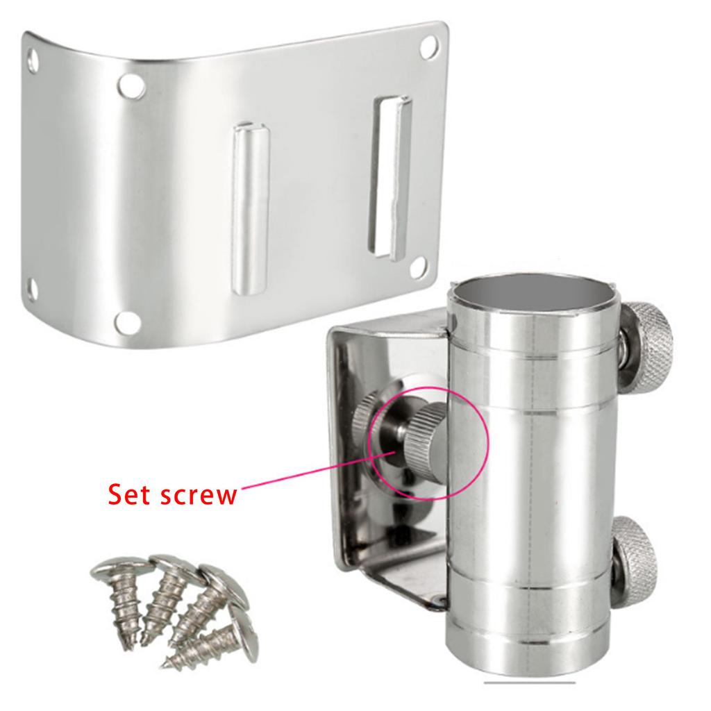 Sonnenschirm Halter Ständer Basis Edelstahl Schirmständer Universal Angelbox Verstellbarer Halter Angelbox Schirmhalter