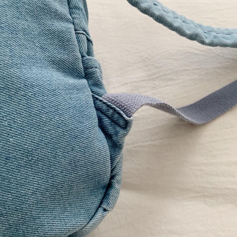 Retro Denim Backpack Student Schoolbag