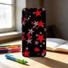 F-five-pointed star Phone Case For Samsung S25,S24,S21,S22,S23,S30,Ultra,S20,Plus,Fe,Note,10,9,5G Black Cover